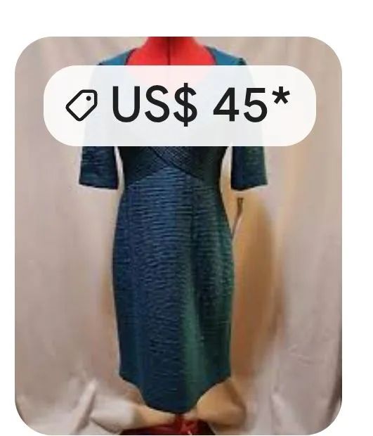 Vestido Azul Elegante - Foto 5
