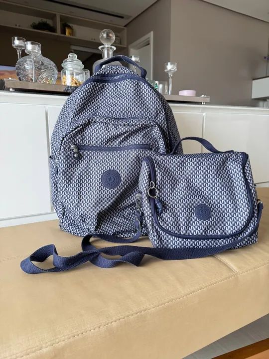 Mochila e lancheira Kipling 