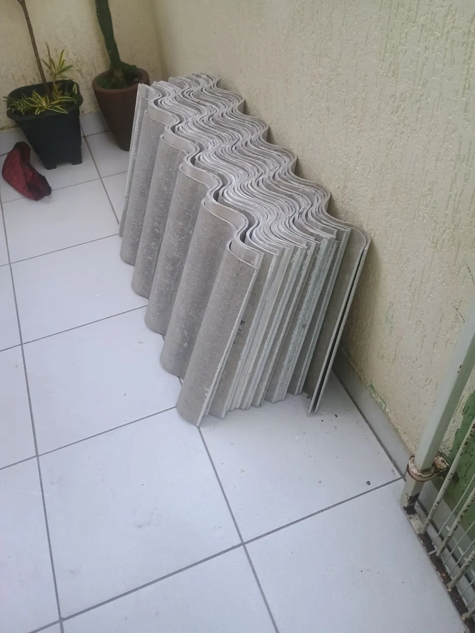 Telhas onduladas para construção
