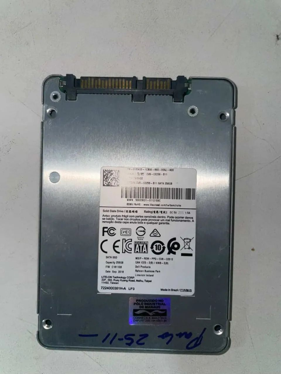 ssd 256 rapido prata - Foto 2