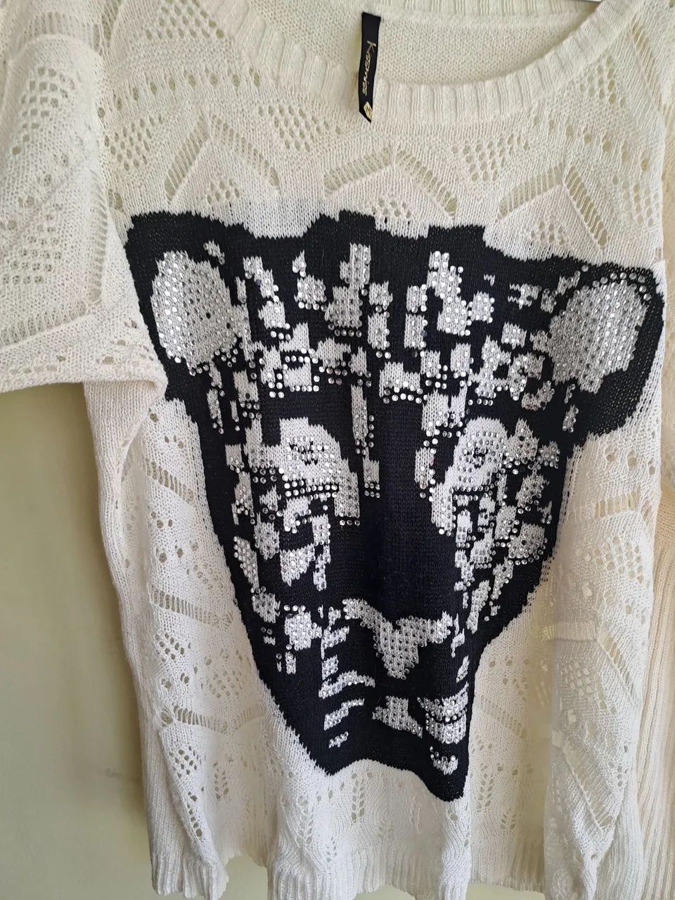 Camiseta de Malha com Estampa de Leão - Foto 3