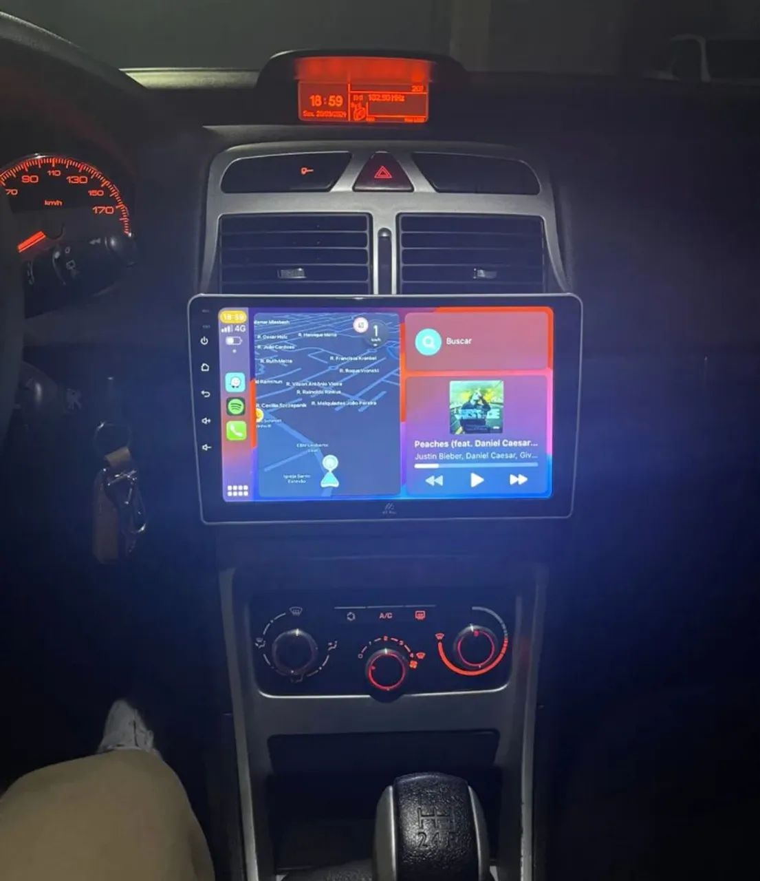 Central multimídia Android+ Carplay 10 polegadas original Soak