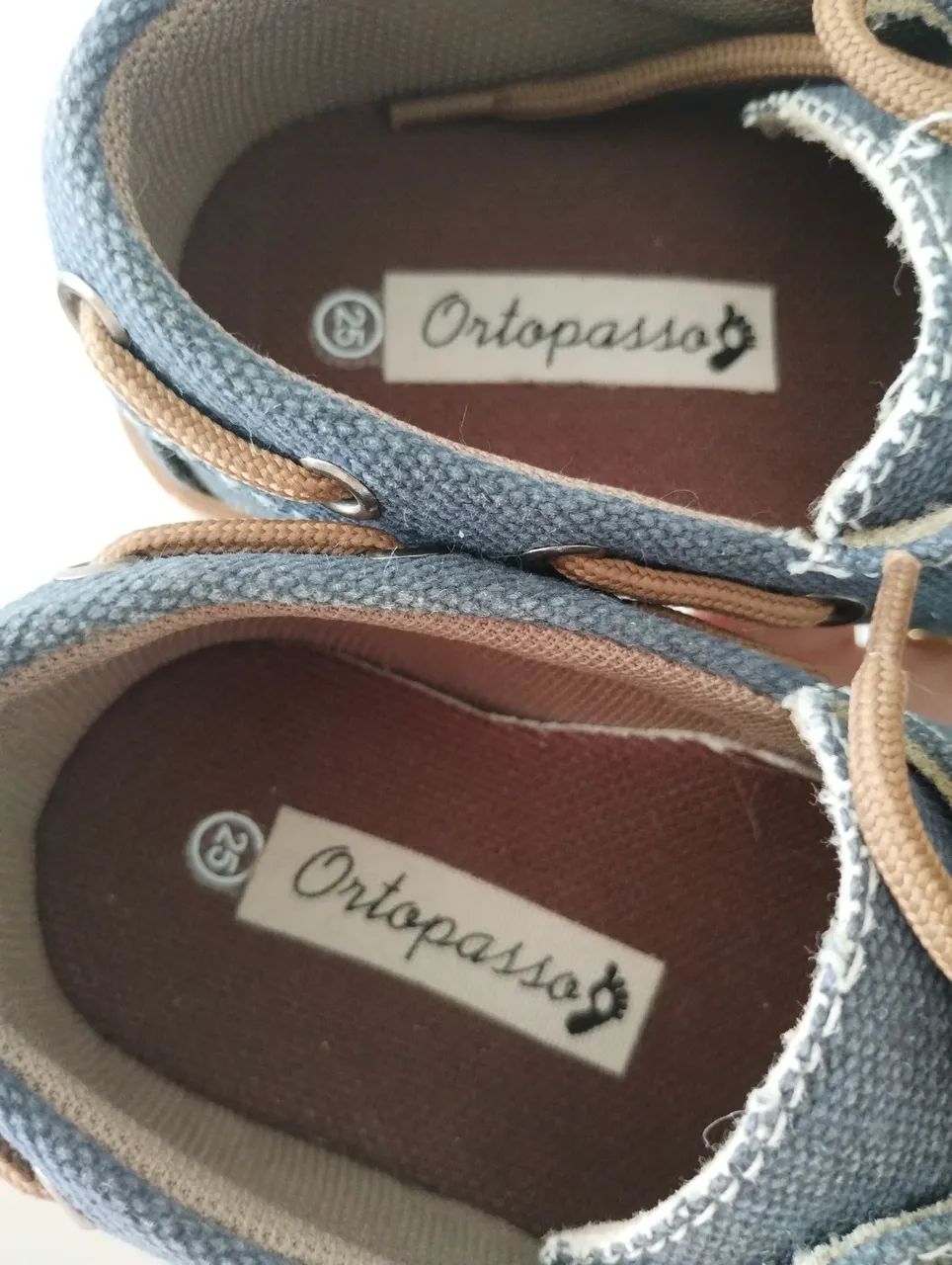 Mocassim jeans Ortopasso - Azul para Bebê - Foto 3