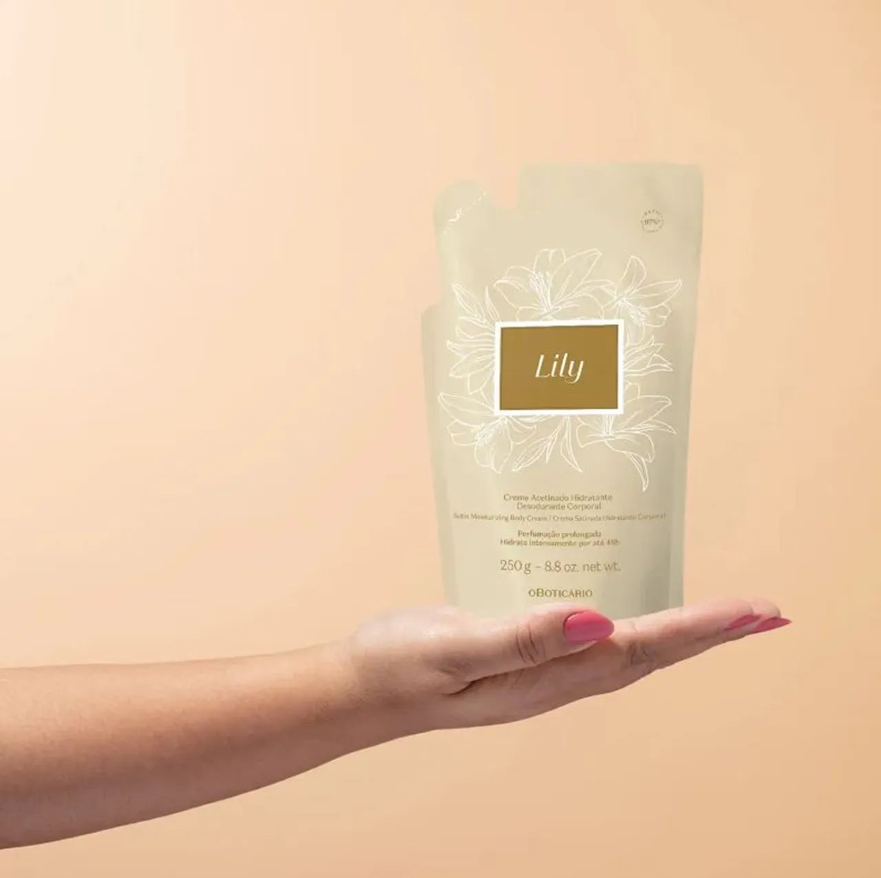 Refil Loção Acetinada Hidrantate " Lily " 250ml - Foto 2