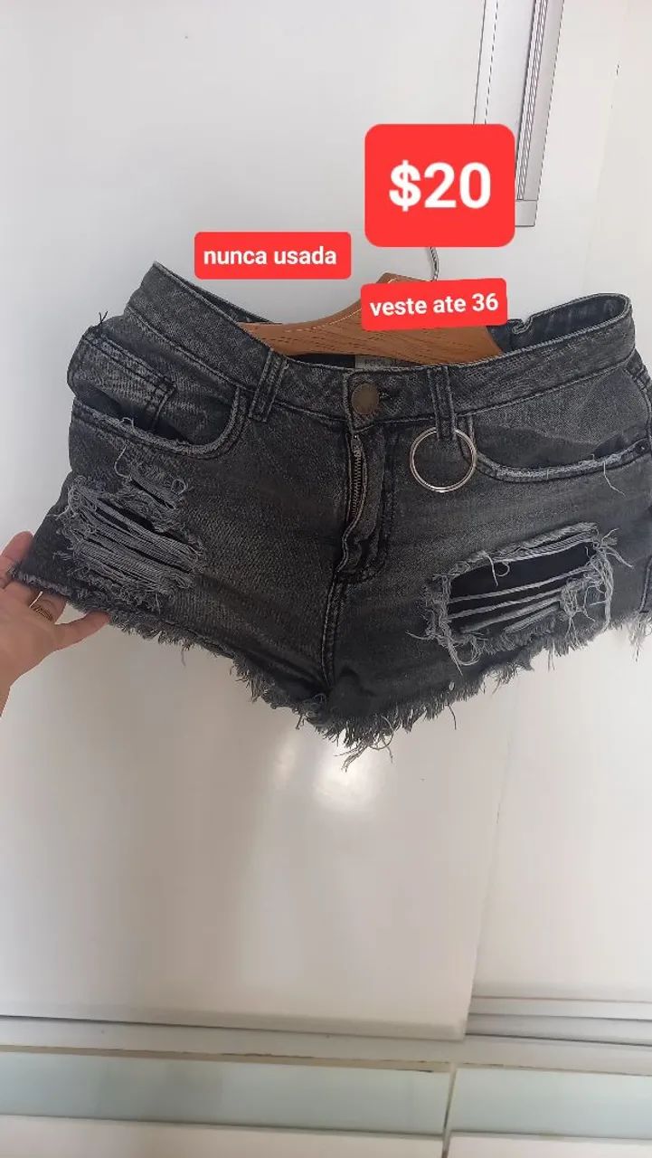 Short  Jeans  vários modelos R$20 - veste até 38  - Foto 2