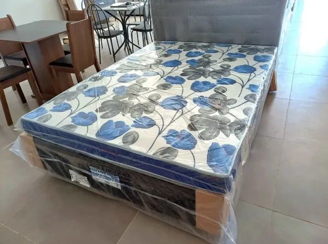 Cama box colchão e base nova