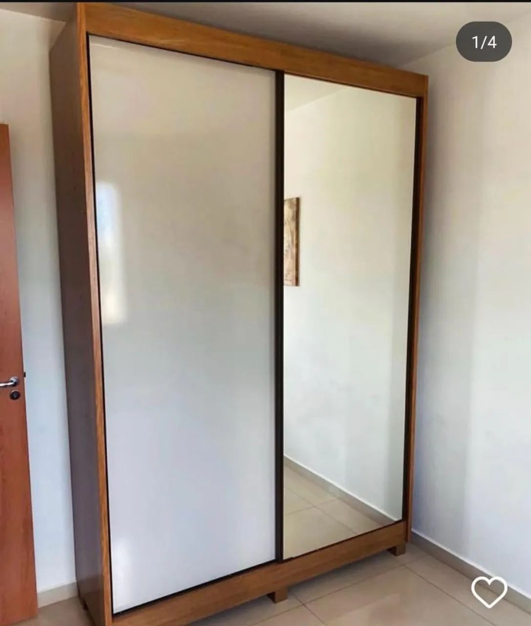 Guarda-Roupa com Portas de Correr e Espelho novo horizonte - Foto 5
