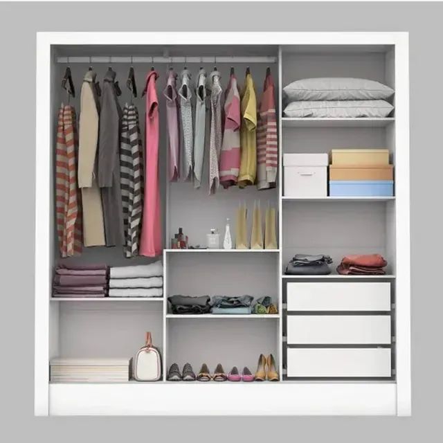 Guarda Roupa Dubai 3 P 1 Espelho 1,80 m - Produto Novo! Pronta Entrega!  - Foto 4