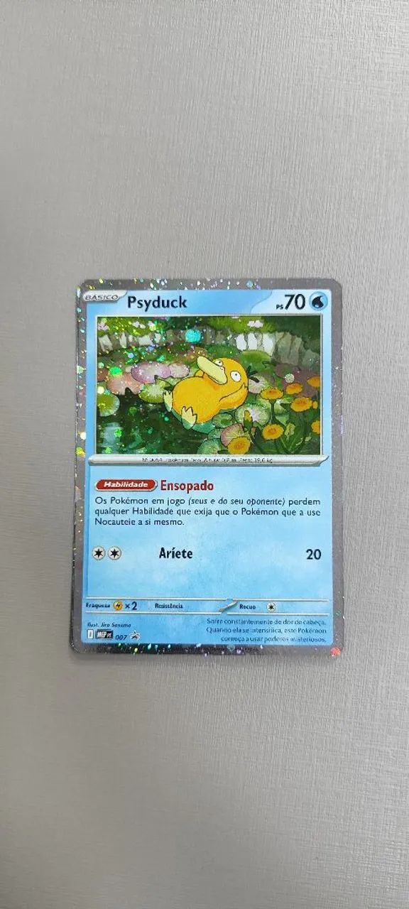 Carta pokémon psyduck 007 promo 