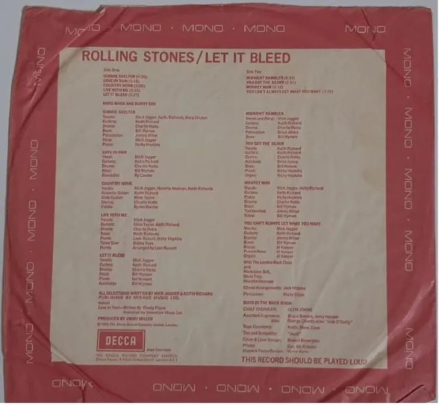 The Rolling Stones - Let it Bleed (1969)  Versão mono, Decca - LK 5025  - Foto 3