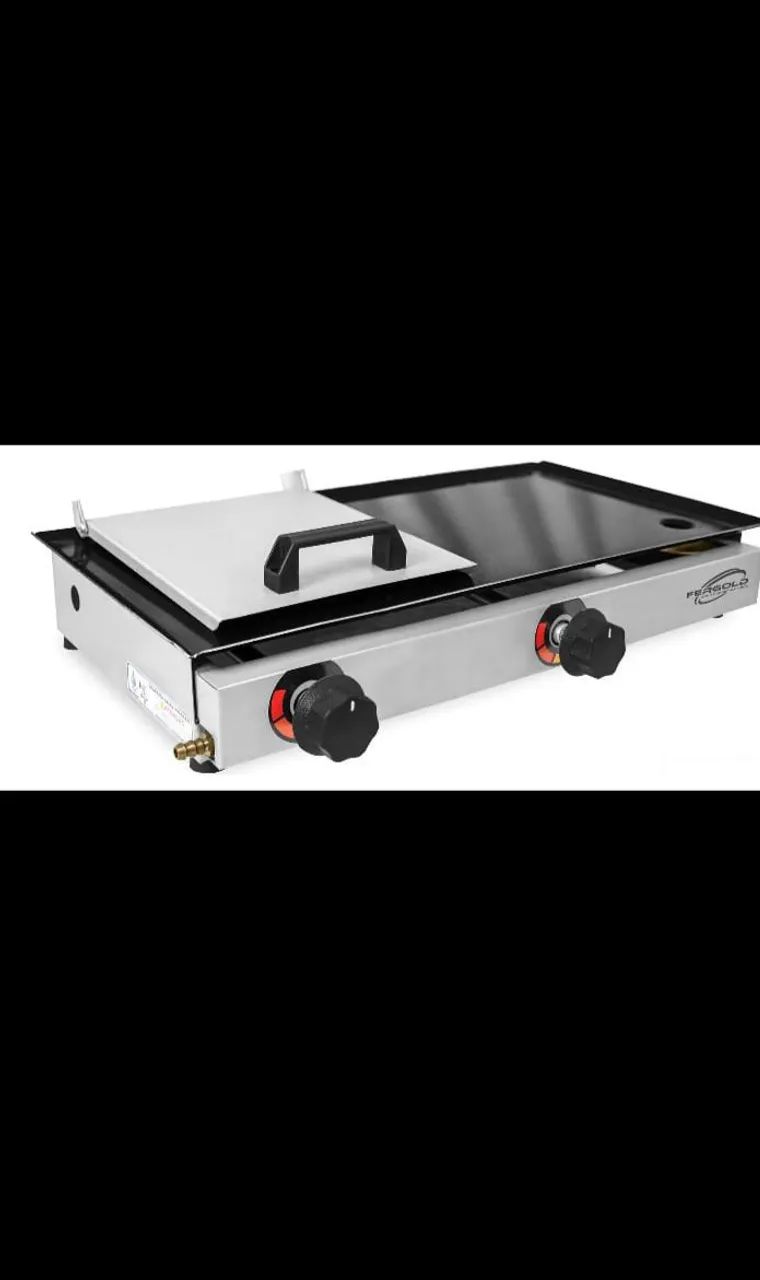 Chapeira chapa lanche hot dog C/ prensa 30x60 inox a gás 2q - Foto 2