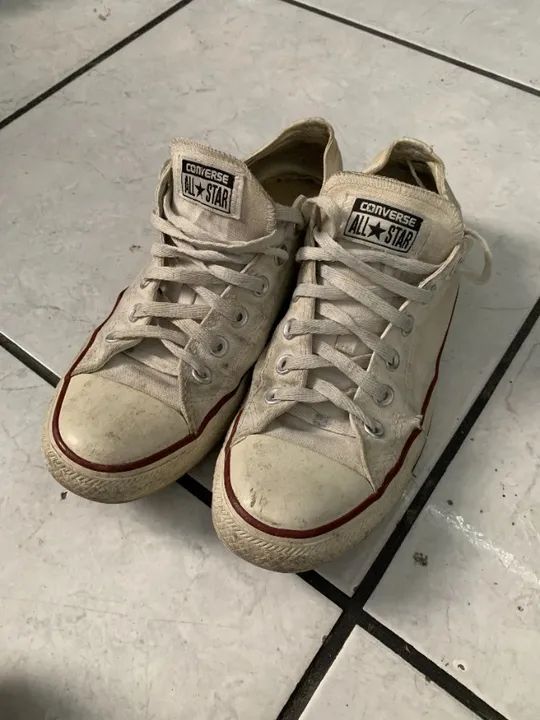 Allstar Branco - Cano Baixo - Tamanho 38