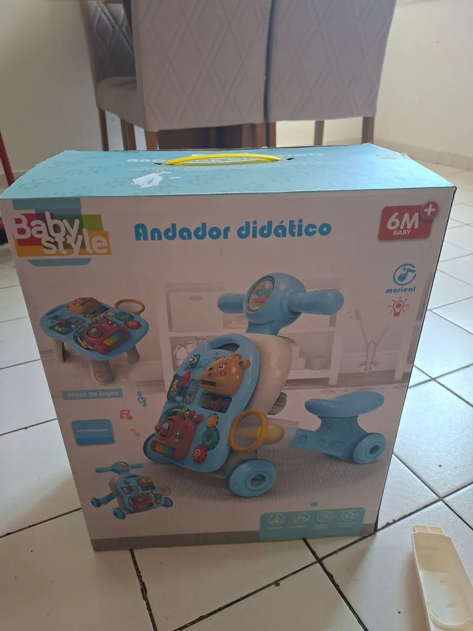 Andador didático 3 em 1