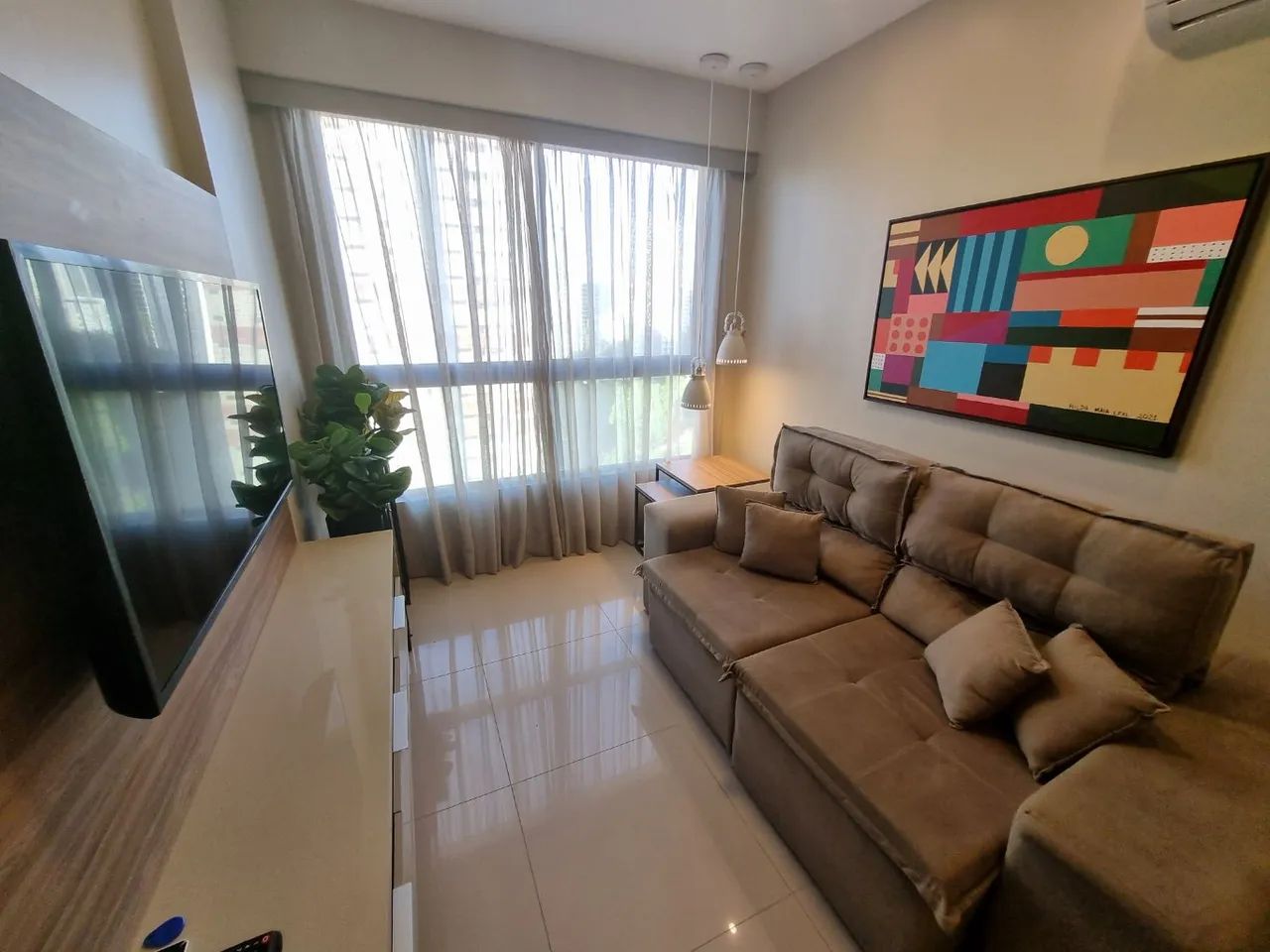 Apartamento para aluguel em Parnamirim, 1 qto mobiliado e equipado,  34 m2 de muito bom go - Foto 3