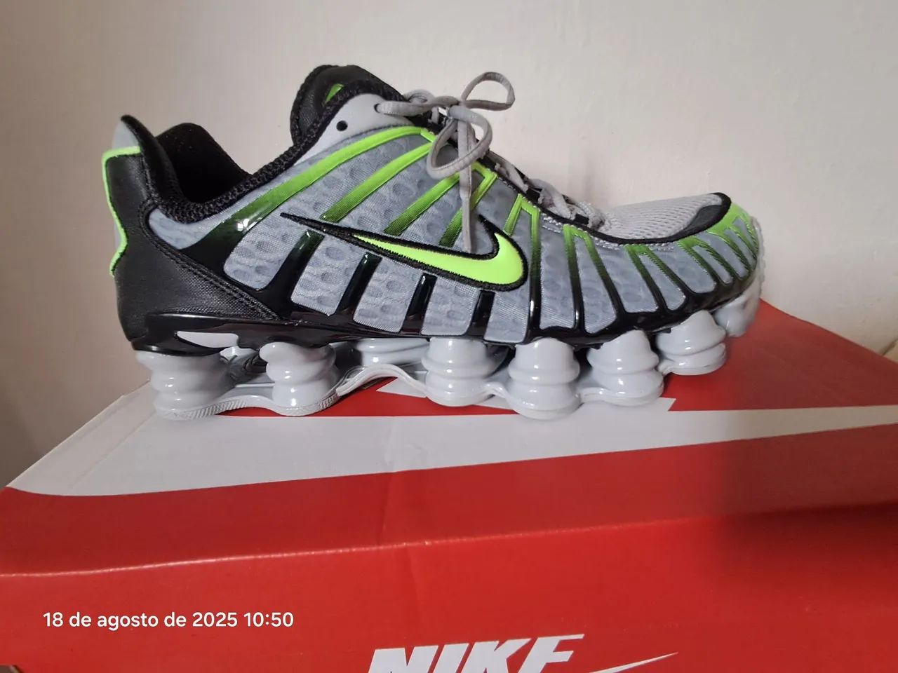 Tenis nike shox tl lime blast 