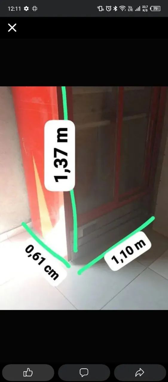 Freezer vertical em veículo 