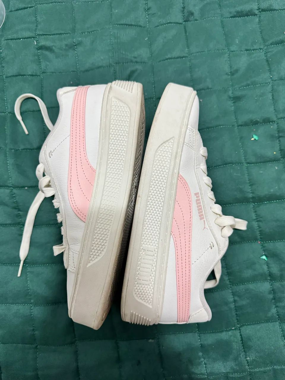 Tênis Puma Branco e Rosa - Tam. 35 - Foto 2