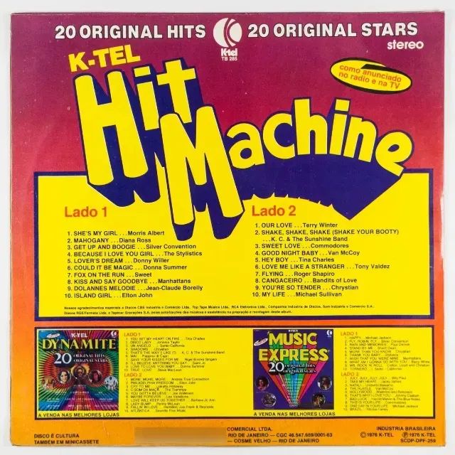 LP Hit Machine 1976 - K-tel - 20 Original Hits - vinil - Foto 2
