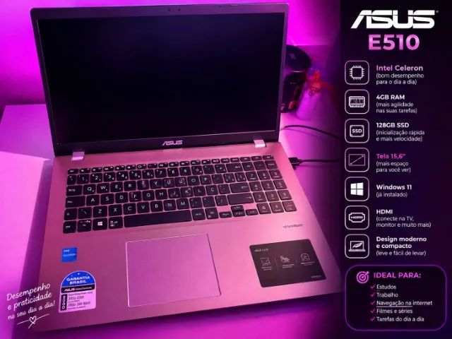 MELHOR PREÇO NOTEBOOK ASUS ROSE  SEMI NOVO - Foto 2
