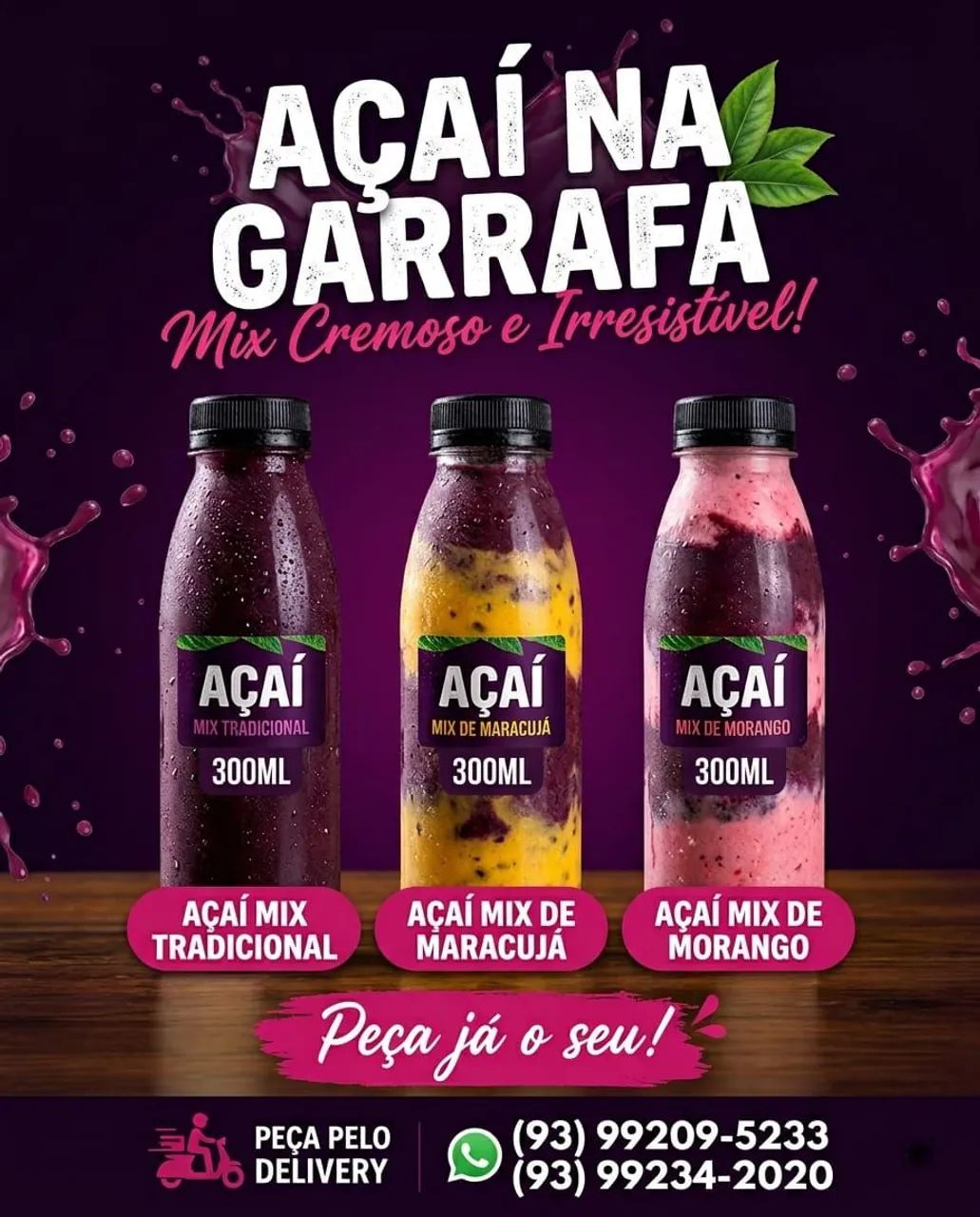 AÇAI NA GARRAFA 