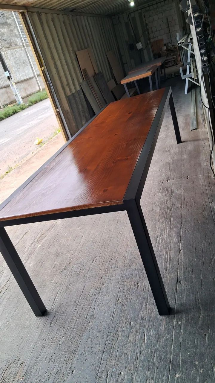 Mesa de jantar estilo industrial  - Foto 5
