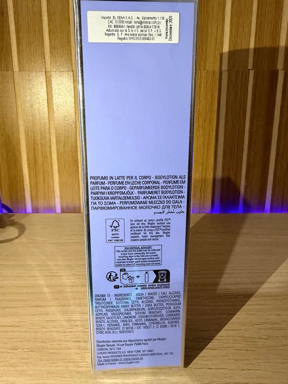 Loção Corporal Angel Mugler 200ml Original Lacrada - Importada - Foto 3