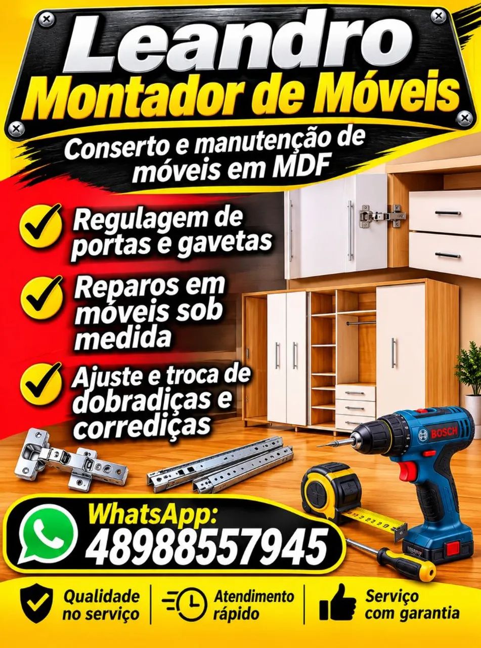 Montagem e Desmontagem de móveis.