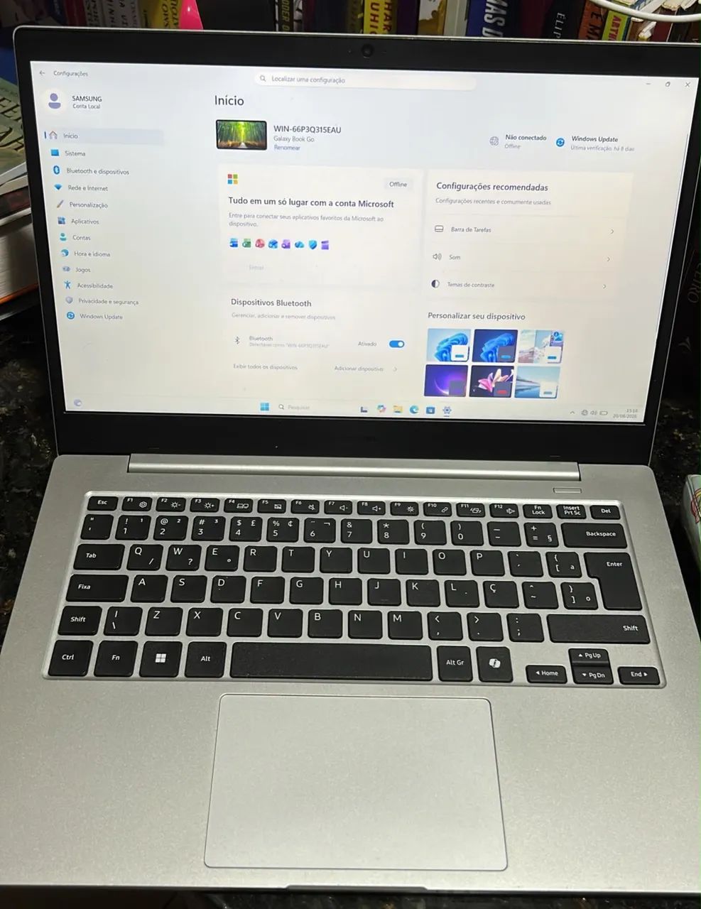 Notebook Samsung Win 10 NOVO