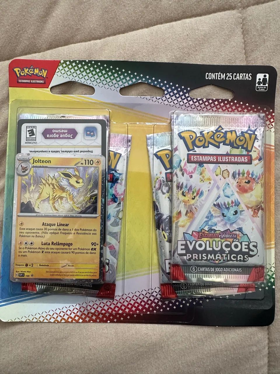 Blister Pokémon evoluções prismáticas 