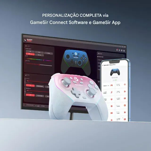 Controle Gamesir Super Nova Sem Fio Para Pc Switch Ios Android Celular Hall Effect Anti Dr - Foto 5