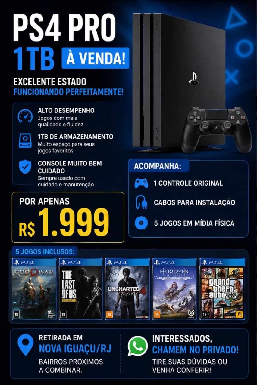 PS4 PRO 1TB