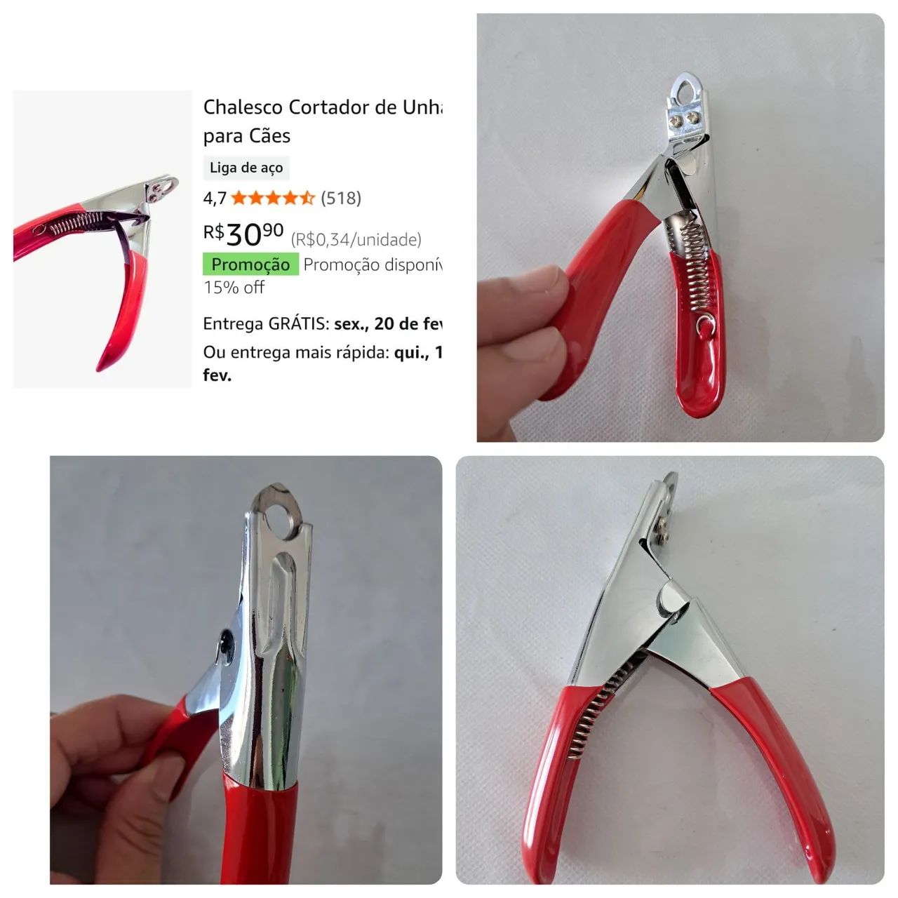 Cortador de unha pet novo 25,00