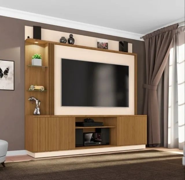 Home Estante Ripado Atlanta TV até 65"- FAZEMOS ENTREGA!