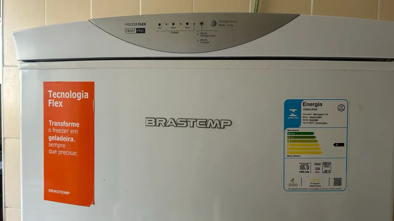Freezer Vertical / Geladeira Brastemp 228L - Foto 3