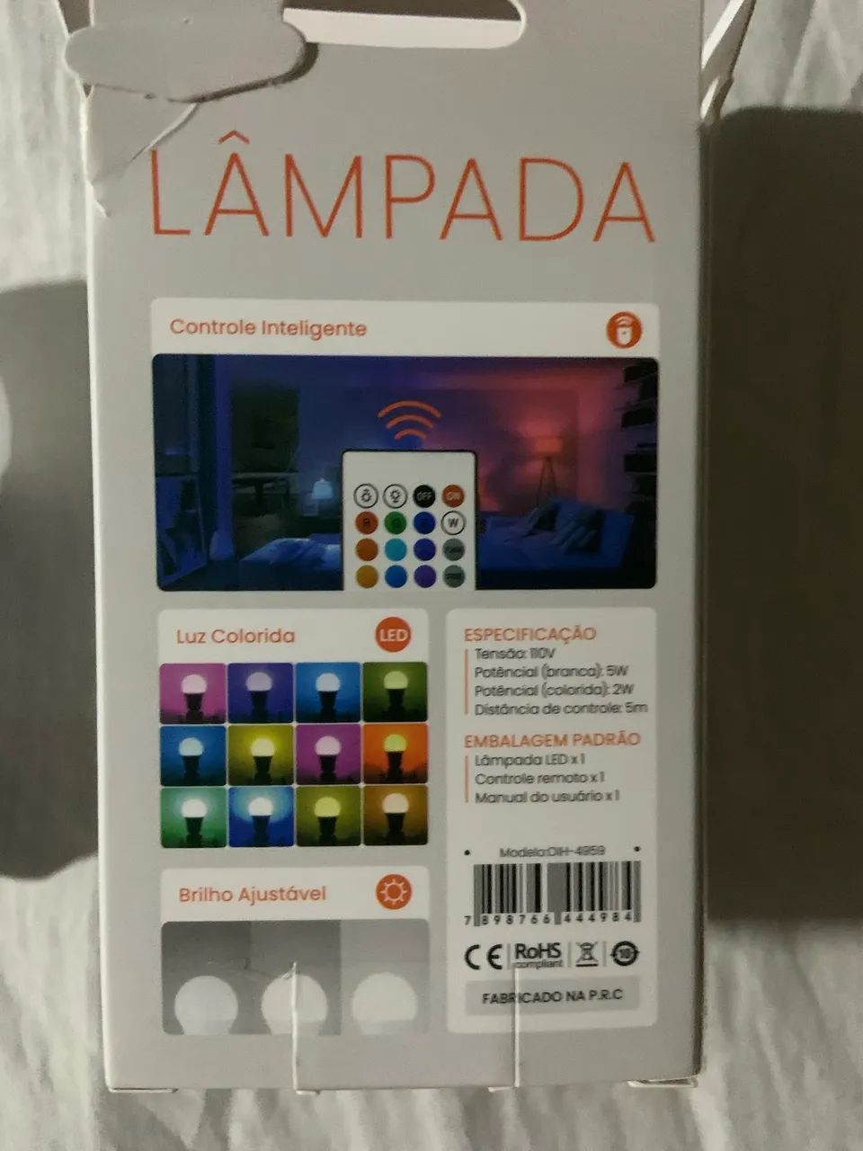 Lâmpada inteligente com controle múltiplas cores  - Foto 5