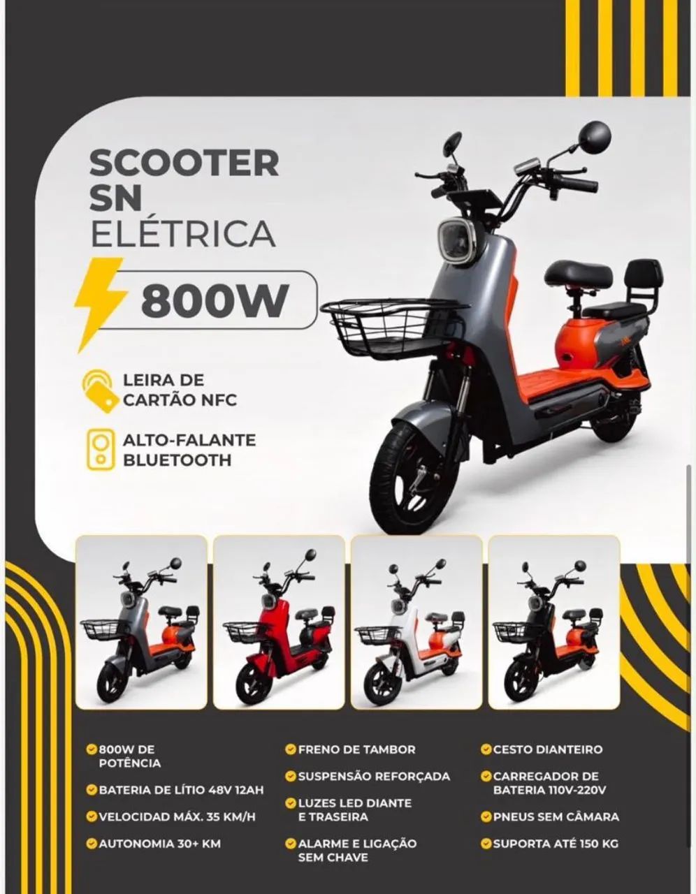 Scooter elétrica Novas - Foto 3