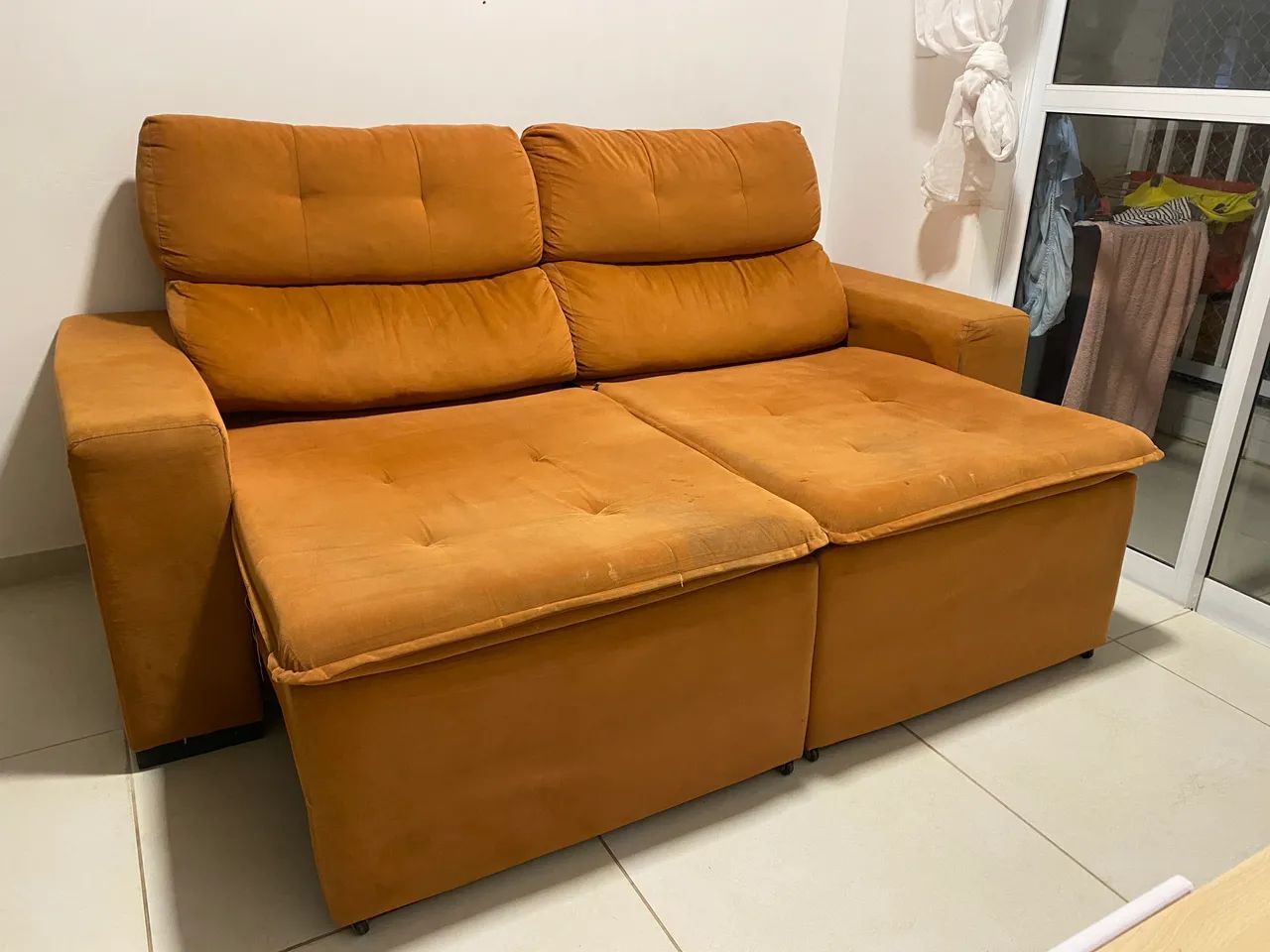 Sofá-cama terracota - Foto 2