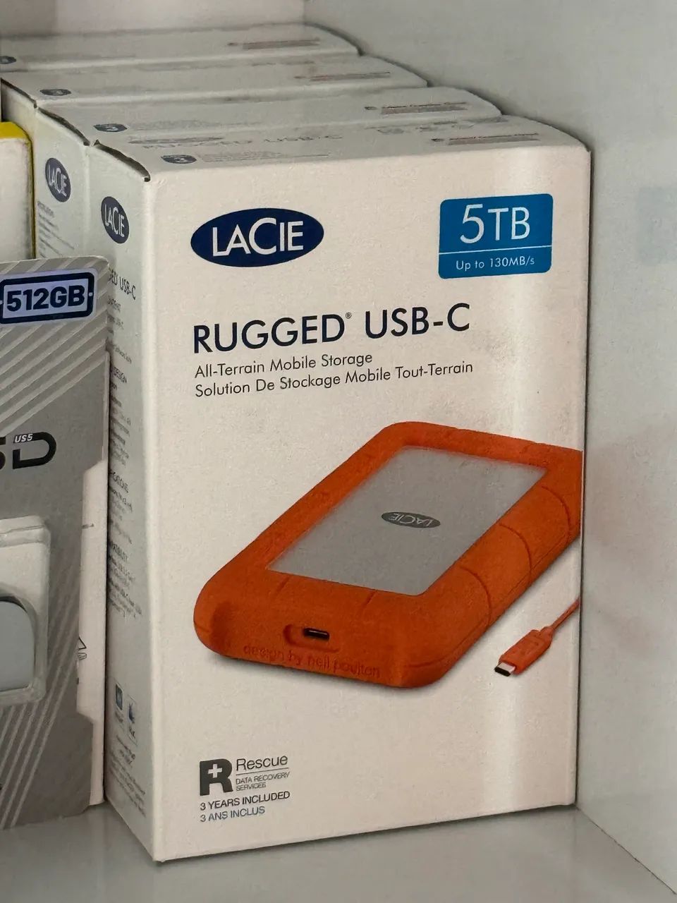 HDD Externo Lacie Seagate 5TB USB-C 130mb/s - Foto 2