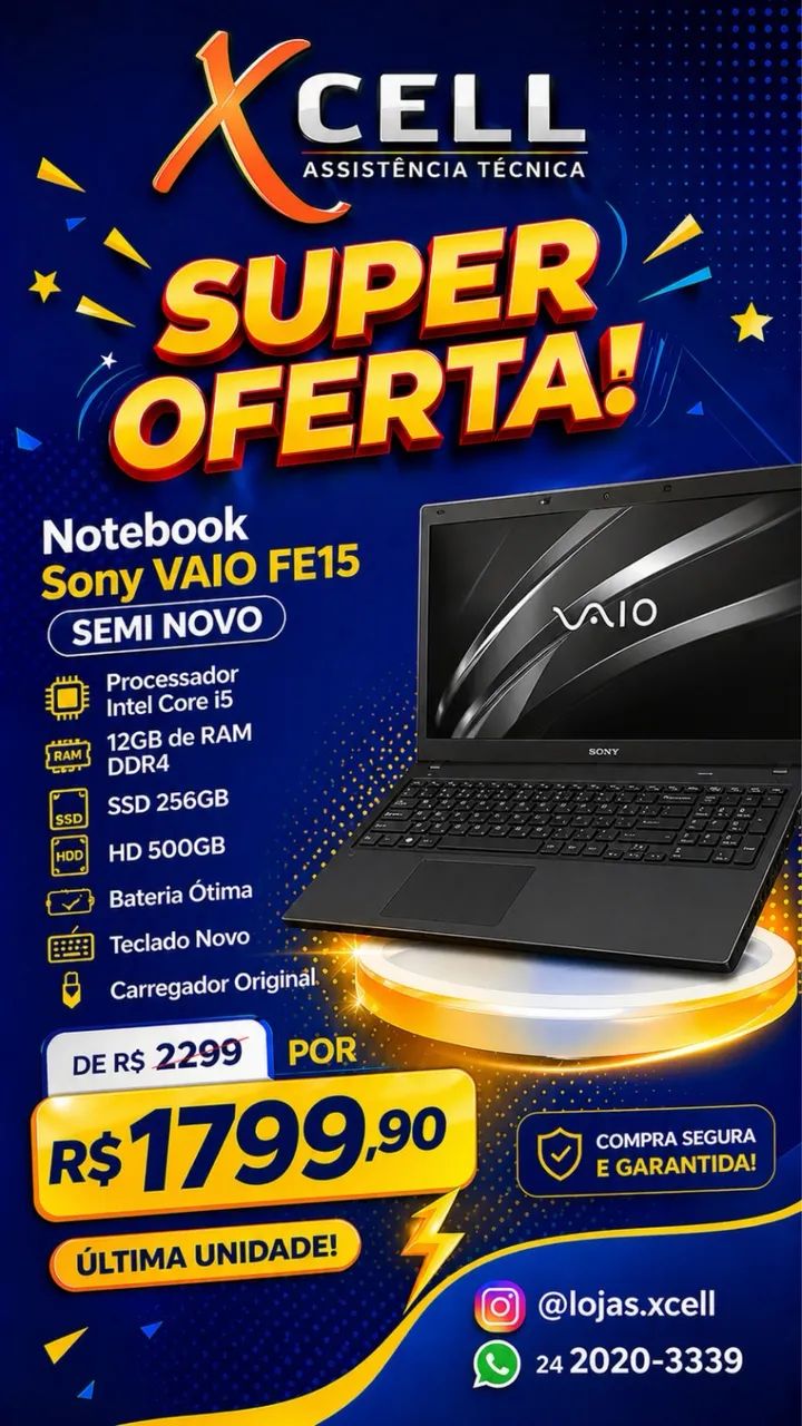 Notebook Sony Vaio