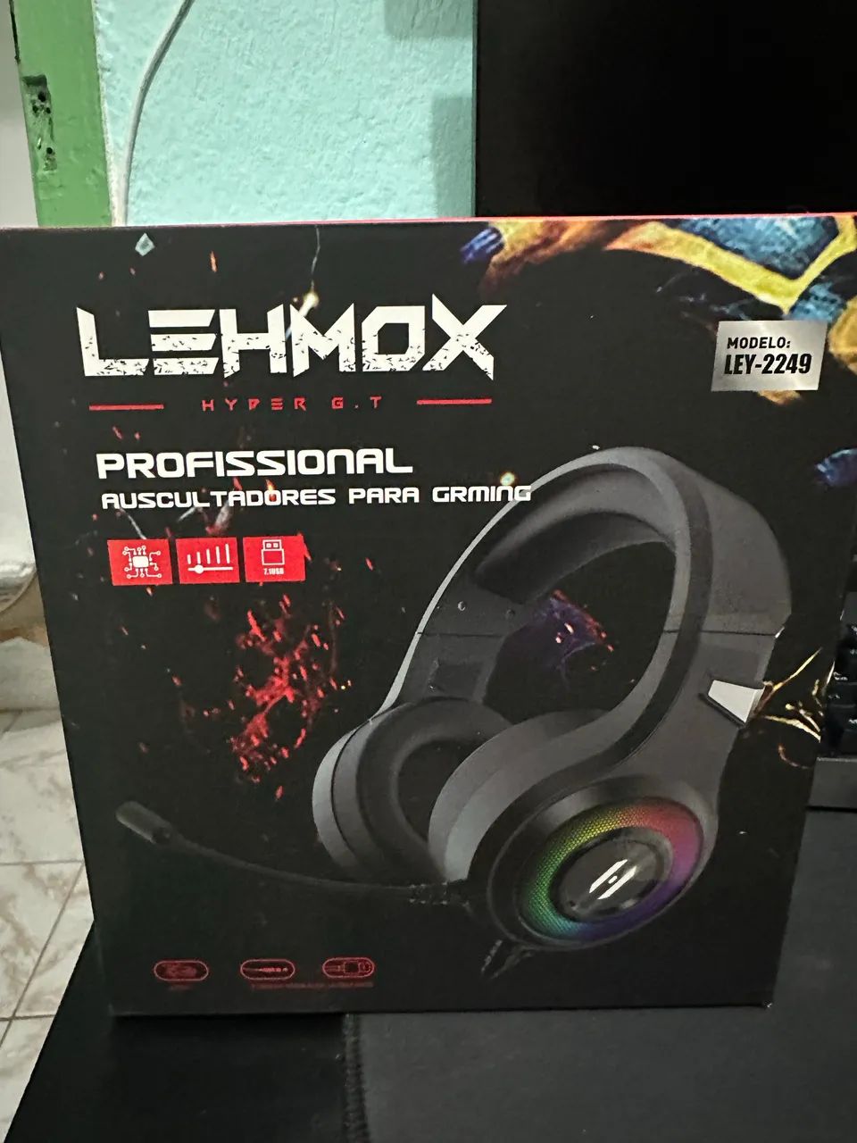 Fone gamer Lehmox