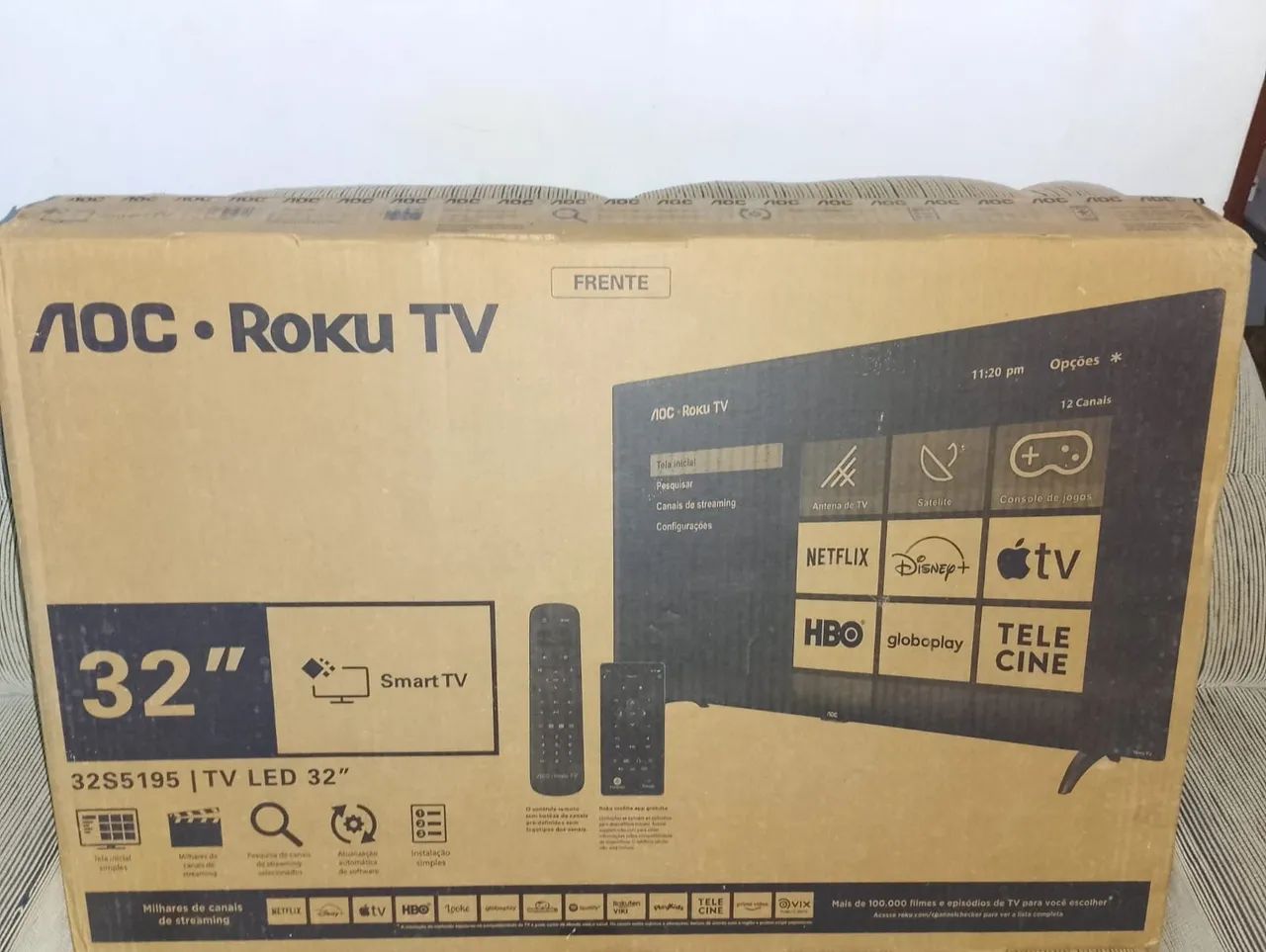 Tv Smart 32 Polegadas AOC Roku - Foto 3