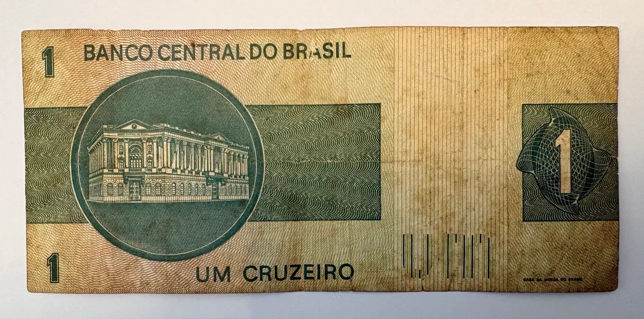 Nota antiga - Um cruzeiro  - Foto 2