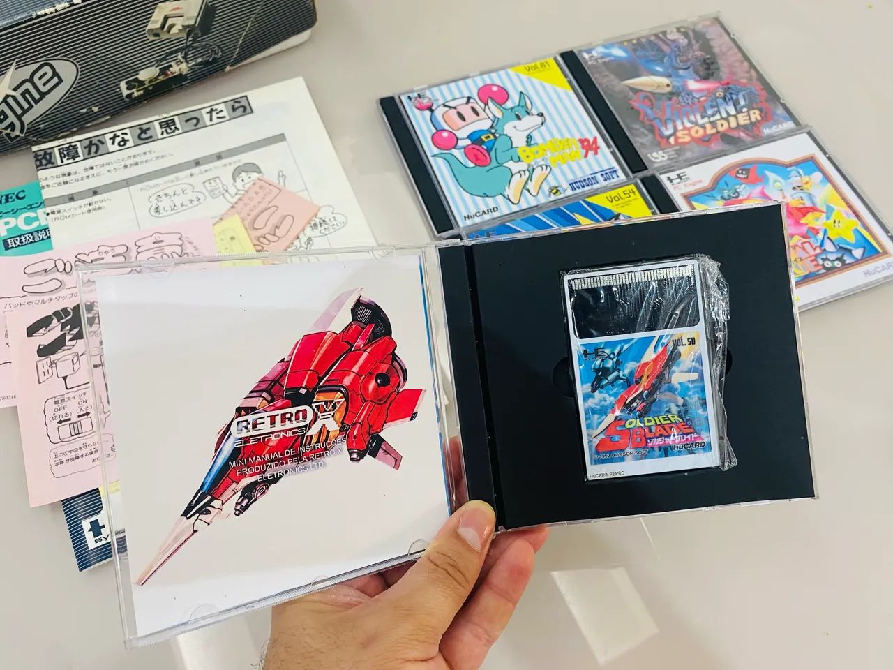 PC Engine completo na caixa com jogos - Foto 4
