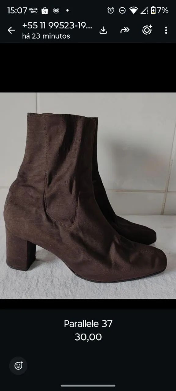 Bota parallele Paris vintage