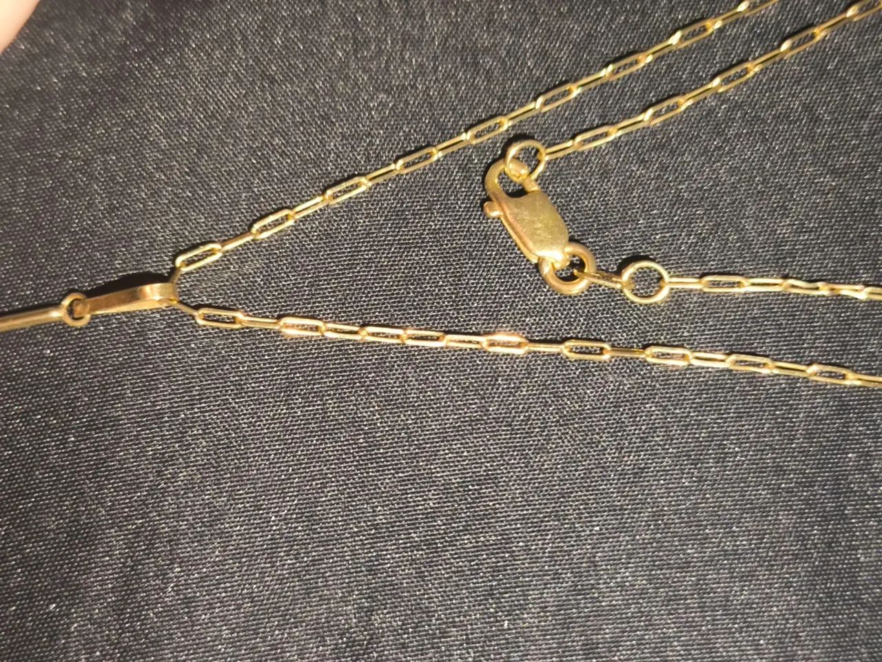 Corrente Ouro 18K | 60cm + 2,5cm pinjente | 2,7g - Foto 4