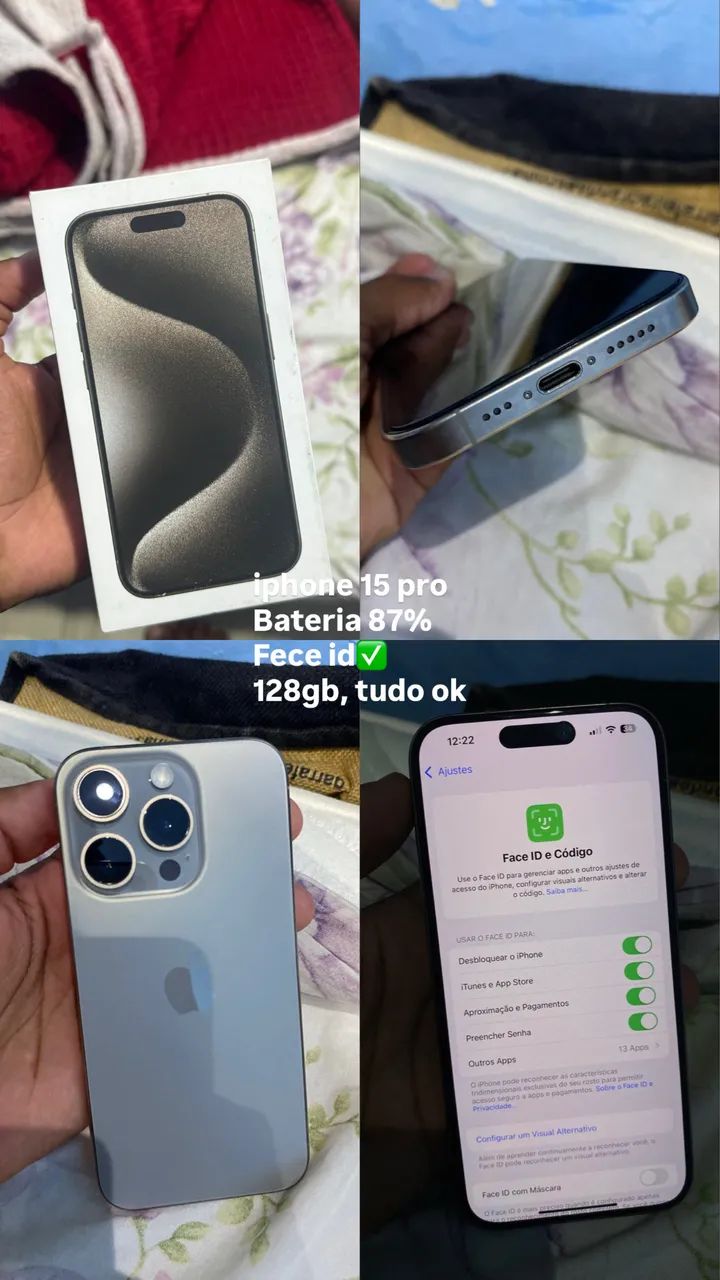 IPHONE 15 PRO 128gb - Celulares e Smartphones - Vera Cruz