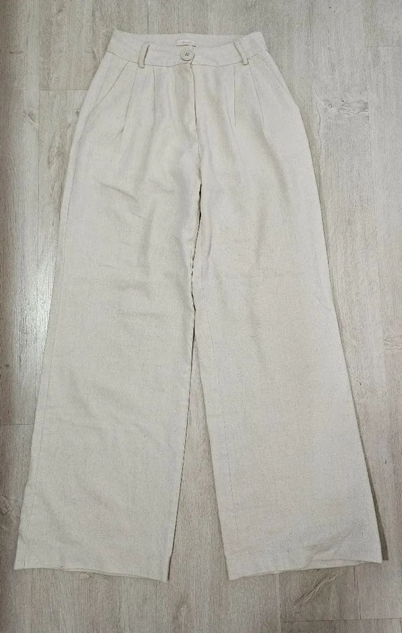 Calça feminina de linho - Foto 2