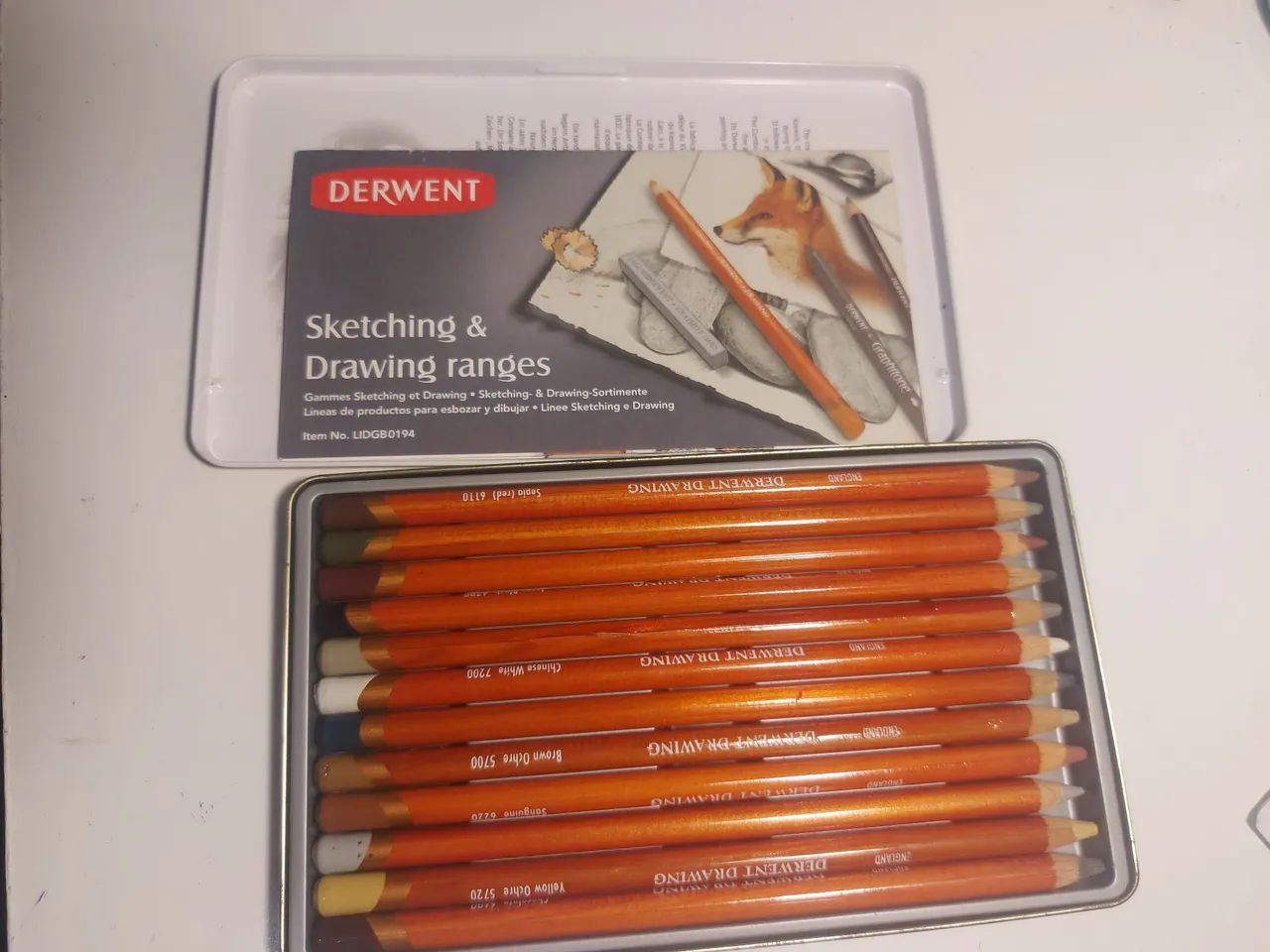 Derwent Drawing Pencils 12 Tin Importado! - Foto 2