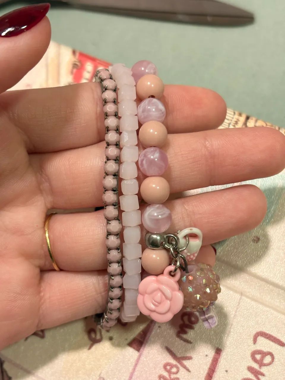 Kit de Pulseiras Infantil de miçanga