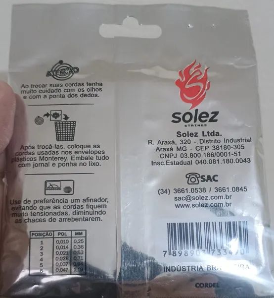 Corda de violão de aço Monterey  - Foto 4